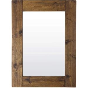 Mirroroutlet Large Rustic Dark Wooden Framed Wall Mirror - 47 X 35" - Wall Mirror Mirroroutlet Large Rustic Dark Wooden Framed Wall Mirror - 47 X 35" - Wall Mirror