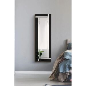 Memorabiliaoutlet Large Black Silver Frameless Modern Wall Mirror 120x40cm Memorabiliaoutlet Large Black Silver Frameless Modern Wall Mirror 120x40cm