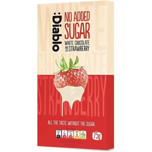 Diablo White Chocolate Strawberry Bar - Low Sugar Diablo White Chocolate Strawberry Bar - Low Sugar