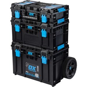 Ox Tools Ox-P600703 Tool Storage System - 3 Piece, Waterproof, Reinforced Ox Tools Ox-P600703 Tool Storage System - 3 Piece, Waterproof, Reinforced