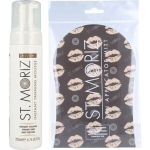 Mousse auto-bronzante moyenne de St Moriz - 200ml & Gant auto-bronzant 3 en 1 - Publicité Mousse auto-bronzante moyenne de St Moriz - 200ml & Gant auto-bronzant 3 en 1 - Publicité
