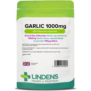 Lindens Garlic 1000mg Odourless - Dietary Supplement Lindens Garlic 1000mg Odourless - Dietary Supplement