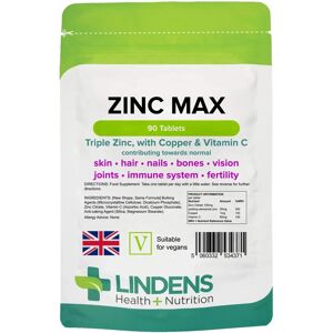 Lindens Zinc Max - 90 Tablets - Vitamins & Supplements Lindens Zinc Max - 90 Tablets - Vitamins & Supplements