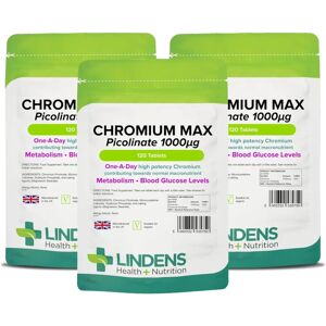 Lindens Chromium Max 1000mcg Picolinate Tablets - Dietary Supplement Tablets Lindens Chromium Max 1000mcg Picolinate Tablets - Dietary Supplement Tablets