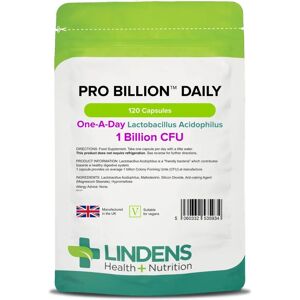 Lindens Probiotic Daily 120 Capsules - Supports Digestive Health Lindens Probiotic Daily 120 Capsules - Supports Digestive Health