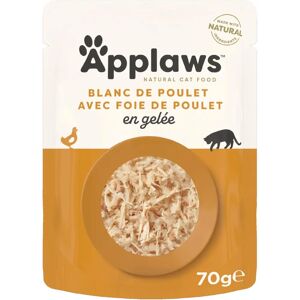 Comida Húmeda Natural de Pollo y Hígado para Gatos Applaws - 16 x 70g Comida Húmeda Natural de Pollo y Hígado para Gatos Applaws - 16 x 70g