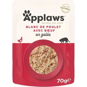 Nourriture Humide Applaws Poche Poulet et Bœuf pour Chats - 16 x 70g - Publicité Nourriture Humide Applaws Poche Poulet et Bœuf pour Chats - 16 x 70g - Publicité