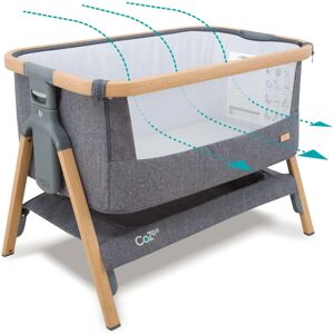Tutti Bambini CoZee Bedside Crib - Oak and Charcoal Tutti Bambini CoZee Bedside Crib - Oak and Charcoal