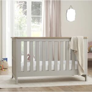 Tutti Bambini Verona Cot Bed - Dove Grey/Oak - Baby Cot Bed Tutti Bambini Verona Cot Bed - Dove Grey/Oak - Baby Cot Bed