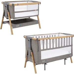 Tutti Bambini Cozee XL Bedside Crib & Cot Bundle - Oak/Charcoal Tutti Bambini Cozee XL Bedside Crib & Cot Bundle - Oak/Charcoal