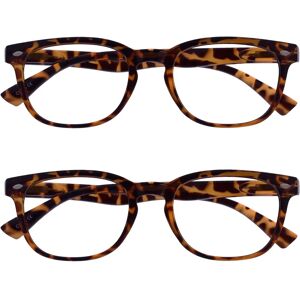 Opulize UV Reader Brown Reading Glasses - Unisex - +1.50 Opulize UV Reader Brown Reading Glasses - Unisex - +1.50