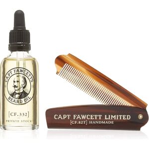 Captain Fawcett Private Stock Beard Oil - Beard Oil & Comb Set Captain Fawcett Private Stock Beard Oil - Beard Oil & Comb Set