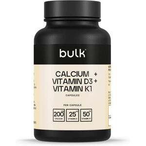 BULK POWDERS Calcium, Vitamin D3 & K1 Capsules - Supplements BULK POWDERS Calcium, Vitamin D3 & K1 Capsules - Supplements
