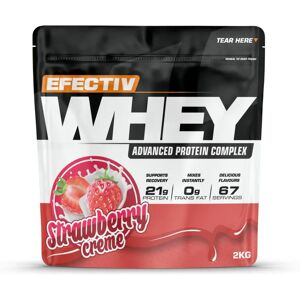 Efectiv Nutrition Whey Protein - Strawberry Creme - 2000g - Whey Protein Efectiv Nutrition Whey Protein - Strawberry Creme - 2000g - Whey Protein
