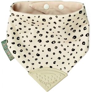 Cheeky Chompers Leopard Spot Baby Teething Bib - Comforter & Teether Cheeky Chompers Leopard Spot Baby Teething Bib - Comforter & Teether