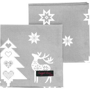 Servilletas de Navidad Plateadas Ragged Rose Natalie - Servilletas Servilletas de Navidad Plateadas Ragged Rose Natalie - Servilletas