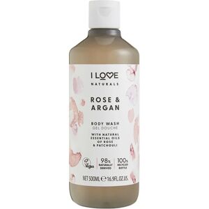 I Love Naturals Rose & Argan Shower Gel - Rose - 500ml - Shower Gel I Love Naturals Rose & Argan Shower Gel - Rose - 500ml - Shower Gel