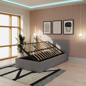 GFW Marikina Grey Side Lift Ottoman Bed - Storage Bed GFW Marikina Grey Side Lift Ottoman Bed - Storage Bed