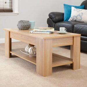 GFW Light Oak Lift Up Coffee Table - Coffee Table GFW Light Oak Lift Up Coffee Table - Coffee Table