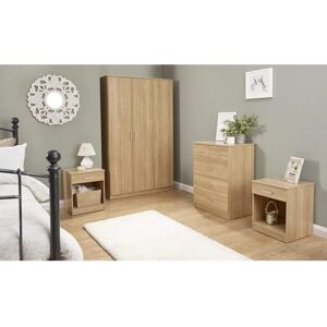 Elgin Oak Bedroom Set - Wardrobe, Chest & Bedsides Elgin Oak Bedroom Set - Wardrobe, Chest & Bedsides