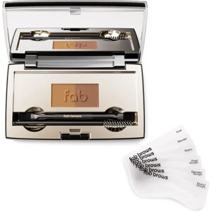 Fab Brows Duo Øyenbrynsett - Mørk Brun - Øyenbrynsett Fab Brows Duo Øyenbrynsett - Mørk Brun - Øyenbrynsett