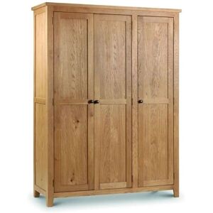 Julian Bowen Marlborough 3 Door Oak Wardrobe - Wardrobe Julian Bowen Marlborough 3 Door Oak Wardrobe - Wardrobe