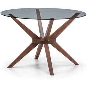 Julian Bowen Chelsea 120cm Walnuss Glastisch Julian Bowen Chelsea 120cm Walnuss Glastisch