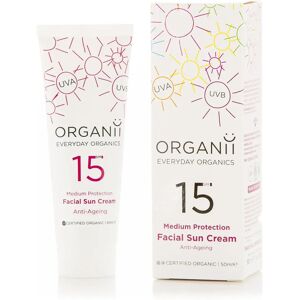 ORGANii Organic SPF 15 Anti-Ageing Facial Sun Cream 50ml ORGANii Organic SPF 15 Anti-Ageing Facial Sun Cream 50ml