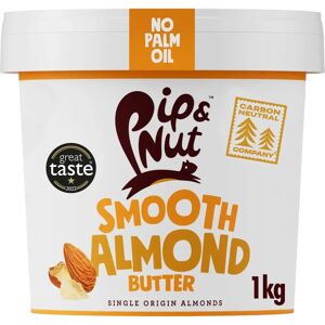 Pip & Nut Almond Butter - 1kg - No Palm Oil - No Sugar - Natural Nut Butter Pip & Nut Almond Butter - 1kg - No Palm Oil - No Sugar - Natural Nut Butter