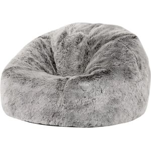 ICON a Di Kenai Childrens Faux Fur Bean Bag - Lupo Grigio 65cm x 45cm ICON a Di Kenai Childrens Faux Fur Bean Bag - Lupo Grigio 65cm x 45cm