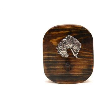 Art-Dog - Kerry Blue Terrier - Drewno sosnowe - Relief srebrny - Wieszaki na ścianę Art-Dog - Kerry Blue Terrier - Drewno sosnowe - Relief srebrny - Wieszaki na ścianę