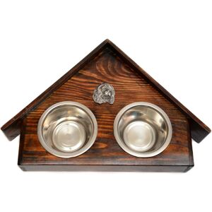 Art-Dog - Two-Bowl Stand - Drewno - Dom - Dog bowl stand Art-Dog - Two-Bowl Stand - Drewno - Dom - Dog bowl stand