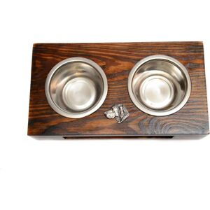 Art-Dog - Vizsla húngaro - Madera maciza - Soporte para cuencos de perros Art-Dog - Vizsla húngaro - Madera maciza - Soporte para cuencos de perros
