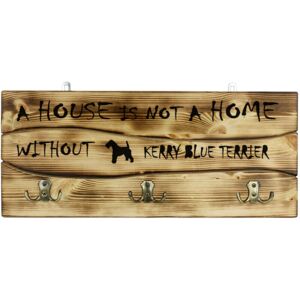 Art-Dog - Kerry Blue Terrier - 6-ganchos - Pino - Percha de pared Art-Dog - Kerry Blue Terrier - 6-ganchos - Pino - Percha de pared