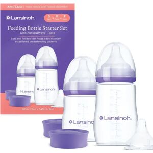 Lansinoh NaturalWave Baby Bottle Set - Baby Bottle, Teats, Travel Lansinoh NaturalWave Baby Bottle Set - Baby Bottle, Teats, Travel