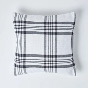 Homescapes White & Black Tartan Cushion Cover - Cushion Cover Homescapes White & Black Tartan Cushion Cover - Cushion Cover