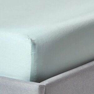 Homescapes Organic Cotton King Fitted Sheet - Duck Egg Blue - 400 TC Homescapes Organic Cotton King Fitted Sheet - Duck Egg Blue - 400 TC