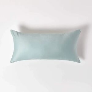 Homescapes Organic Cotton Duck Egg Blue Pillowcase - European 40x80cm, 400TC Homescapes Organic Cotton Duck Egg Blue Pillowcase - European 40x80cm, 400TC