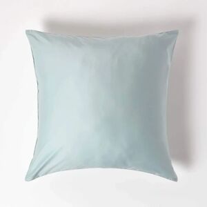 Homescapes Organic Cotton Duck Egg Blue Pillowcase - European, 80x80cm - Unisex Homescapes Organic Cotton Duck Egg Blue Pillowcase - European, 80x80cm - Unisex