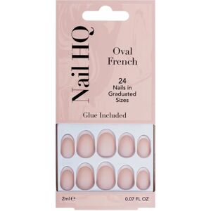 Nail HQ Oval French Faux Ongles - 24 pcs - Publicité Nail HQ Oval French Faux Ongles - 24 pcs - Publicité
