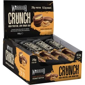 Warrior Supplements Dark Chocolate Peanut - Warrior CRUNCH 12 Bars Protein - High Protein Low Sugar - Muscle Gain - 64g Warrior Supplements Dark Chocolate Peanut - Warrior CRUNCH 12 Bars Protein - High Protein Low Sugar - Muscle Gain - 64g