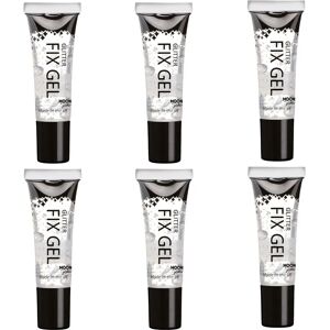 Moon Glitter Fix Gel - 10ml x 6 - Primer pour visage & corps - Publicité Moon Glitter Fix Gel - 10ml x 6 - Primer pour visage & corps - Publicité