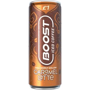 Boost Caramel Latte - Energy Drink - 24x250ml Boost Caramel Latte - Energy Drink - 24x250ml
