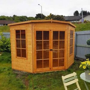 Shire Hampton 8x8 Corner Summerhouse - Premium Garden Retreat Shire Hampton 8x8 Corner Summerhouse - Premium Garden Retreat
