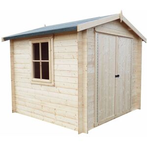 Shire Camelot Log Cabin - 19mm Thick Walls - 7x7 ft Garden Shed Shire Camelot Log Cabin - 19mm Thick Walls - 7x7 ft Garden Shed