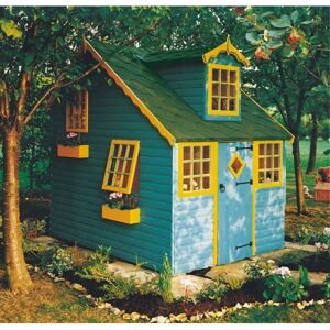 Shire Cottage Playhouse - Kids Wooden Playhouse with Windows & Roof - 6x8 ft Shire Cottage Playhouse - Kids Wooden Playhouse with Windows & Roof - 6x8 ft