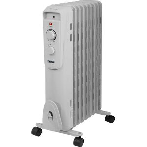 Zanussi 2000W/2KW Oil Filled Radiator - White - Portable Electric Heater Zanussi 2000W/2KW Oil Filled Radiator - White - Portable Electric Heater