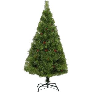Shatchi 7ft Artificial Green Christmas Tree - Berries Pine Xmas Home Decor Shatchi 7ft Artificial Green Christmas Tree - Berries Pine Xmas Home Decor