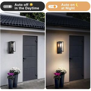 Harper Living Modern Clear Glass Motion Sensor Outdoor Wall Light - Outdoor Wall Light Harper Living Modern Clear Glass Motion Sensor Outdoor Wall Light - Outdoor Wall Light
