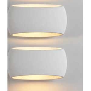 Harper Living - Oval Ceramic Shade - White - Wall Lamp Harper Living - Oval Ceramic Shade - White - Wall Lamp